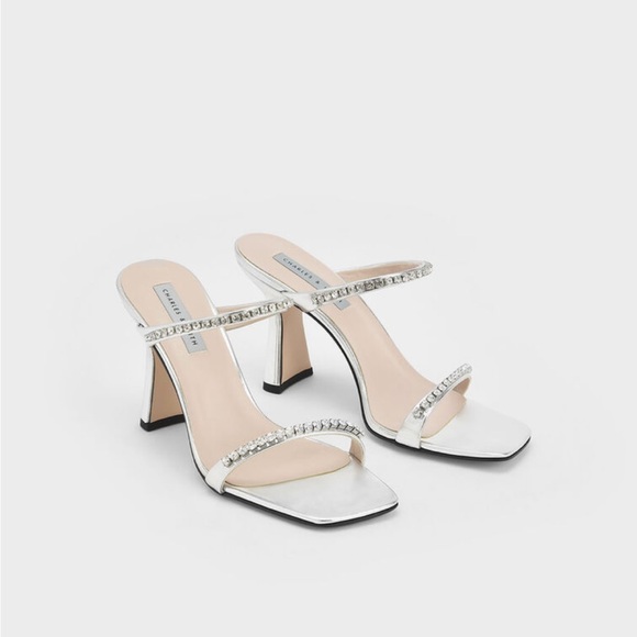Charles & Keith Silver Heels - Picture 3 of 6